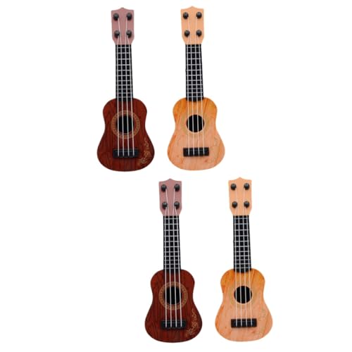 Abaodam 4 Stück Mini-Ukulele Kinder Gitarre Kindergitarre für Mädchen Kinderspielzeug Gitarren Musikinstrumente Musikalisches Lernspielzeug für Kinder Kleinkind Gitarre klassisch Modell von Abaodam