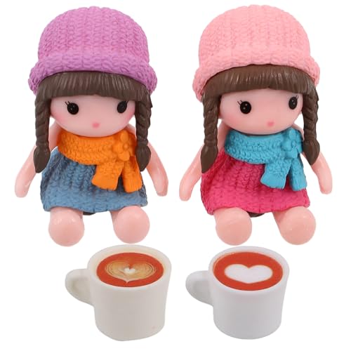 Abaodam Realistische Mini-kaffeetassen Spielzeug Miniatur-küchenzubehör für Miniatur-küchen und Cafés Abaodam Realistische Mini-kaffeetassen Spielzeug Miniatur-küchenzubehör für Miniatur-küchen und Cafés von Abaodam