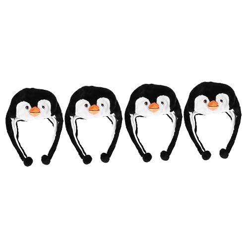 Abaodam 4 Stück Pinguin-hut Paarkostüme Für Erwachsene Pinguin-maske Übertriebener Hut Neujahrsgeschenke 2024 Pinguinhut Pinguinkostüm Für Erwachsene Pp Baumwolle Cosplay Zubehör Baby von Abaodam