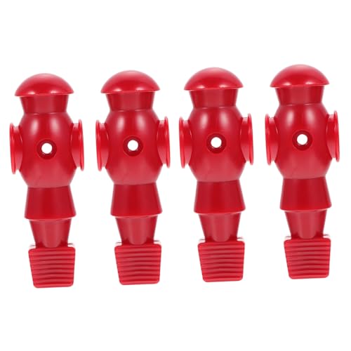 Abaodam 4 Stück Pokerspieler Fußball Zubehör Kicker-Ersatzspieler -Kickerautomat Tischspiel tischkicker ersatzteile Mechanische Puppen Foosballpuppen Kickerspieler Ersatz Harz rot von Abaodam