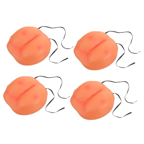 Abaodam 4 Stück Realistische Fake-Buttocks als Witzige Halloween-kostüm-Accessoires Leichte Elastische Prank-Props mit Detailgetreuem Lustigem Design für Partyspaß und Verkleidung von Abaodam