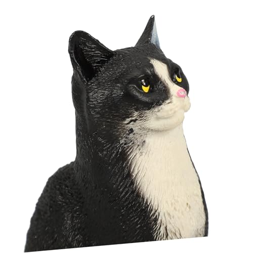 Abaodam 4 Stück Realistische Künstliche Katzenfigur Kleine Deko tiermodelle für Kinderzimmer und Garten Leicht Beweglich Pädagogisches Fantasie und Intelligenz von Abaodam