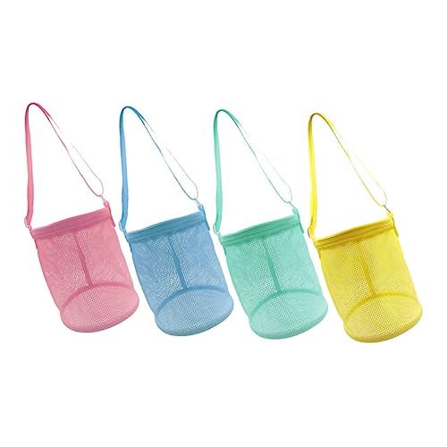 Abaodam 4 Stück Rucksack große Strandtaschen Netzbeutel zum Sammeln von Muscheln umhängetasche Handtasche Reise-Strandtasche Shell-Mesh-Tasche für Schleife Abaodam 4 Stück Rucksack große Strandtaschen Netzbeutel zum Sammeln von Muscheln umhängetasche Handtasche Reise-Strandtasche Shell-Mesh-Tasche für Schleife von Abaodam
