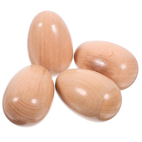 Abaodam 4 Stück Schaukelei Aus Holz Musikrasseln Musikinstrumente Shaker Musikalisches Erleuchtungsspielzeug Pädagogisches Musikspielzeug Trommel Maracas Schlaginstrument von Abaodam