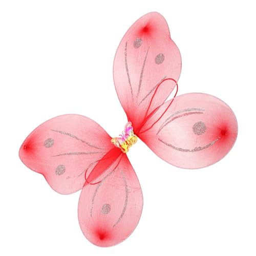 Abaodam 4 Stück Schmetterlingsflügel Feenflügel Engelsflügel Flügel Kostümkleid Winkelflügel feeflügeln Butterfly Wings Feenpartyzubehör Kostümflügel für Mädchen Fee Requisite Stoff rot Abaodam 4 Stück Schmetterlingsflügel Feenflügel Engelsflügel Flügel Kostümkleid Winkelflügel feeflügeln Butterfly Wings Feenpartyzubehör Kostümflügel für Mädchen Fee Requisite Stoff rot von Abaodam
