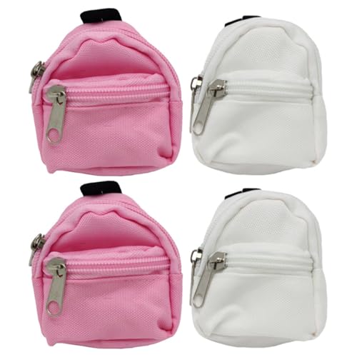 Abaodam 4 Stück Simulation Schultasche Puppe Mini-rucksäcke Miniaturen Stoff Abaodam 4 Stück Simulation Schultasche Puppe Mini-rucksäcke Miniaturen Stoff von Abaodam