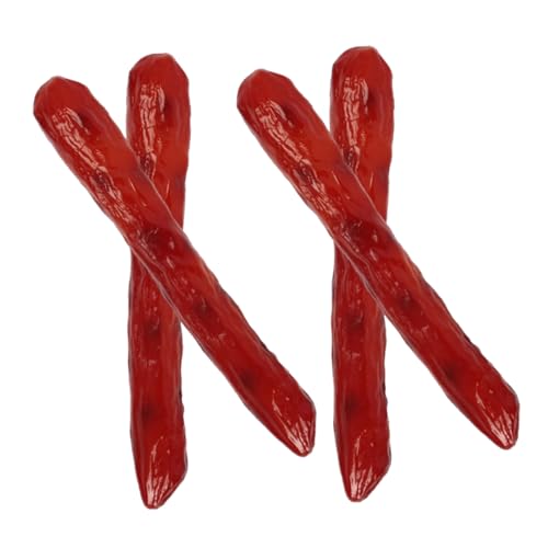Abaodam 4 Stück Simuliertes Wurstmodell falsches Fleisch Spielzeugnahrung ealistische Hundegeration gefälschter Hot Dog künstliche Nahrung Künstliche Hot Dogs PVC Brown Abaodam 4 Stück Simuliertes Wurstmodell falsches Fleisch Spielzeugnahrung ealistische Hundegeration gefälschter Hot Dog künstliche Nahrung Künstliche Hot Dogs PVC Brown von Abaodam