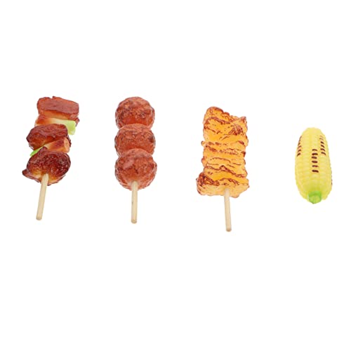Abaodam Fantasievolles Spielen 4 Stück Mini-grillschnurspielzeug Kochmodelle Hautfreundliches Material Kompakt Tragbar Zufälliger Stil von Abaodam