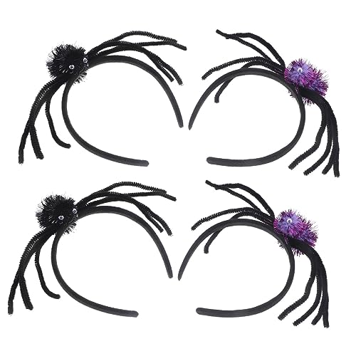 Abaodam 4 Stück Spinnen-stirnband Kopfbedeckung Make-up-stirnband Halloween-cosplay-stirnband Cosplay-teufel-stirnband Kinderkostüm Spinnennetz Haarband Halloween-party-stirnband Haarball Abaodam 4 Stück Spinnen-stirnband Kopfbedeckung Make-up-stirnband Halloween-cosplay-stirnband Cosplay-teufel-stirnband Kinderkostüm Spinnennetz Haarband Halloween-party-stirnband Haarball von Abaodam