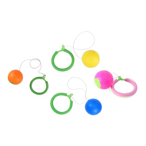 Abaodam 4 Stück Sprungring Sprungball fitnessgeräte Outdoor kindersport Springseilersatz kinderspielzeuge Sprungbeinspielzeug Seil-Knöchelsprung-Ballspiel Plastik von Abaodam