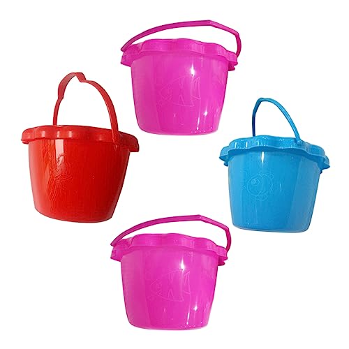 Abaodam 4 Stück Strandeimer Strandspielzeug Sandhalter Sandspielzeug Für Den Strand Sandwanne Tragbarer Sandeimer Kindergarten Eimer Sandeimer Sandspielgerät Pp von Abaodam
