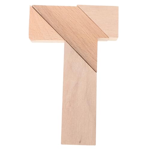 Abaodam 4 Stück T Holz Puzzle Teiliges T Puzzle für Interaktives Denkspiel und Bildung Langlebig für Familienaktivitäten Khaki Abaodam 4 Stück T Holz Puzzle Teiliges T Puzzle für Interaktives Denkspiel und Bildung Langlebig für Familienaktivitäten Khaki von Abaodam