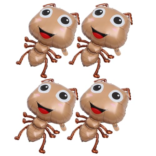 Abaodam 4 Stück Teiliges Aufblasbare Folienballons in Tierform Langlebige Aluminiumfolie Niedliche Cartoon ameisen motive Kinderfreundliche Partydekoration für Geburtstag und Fest von Abaodam