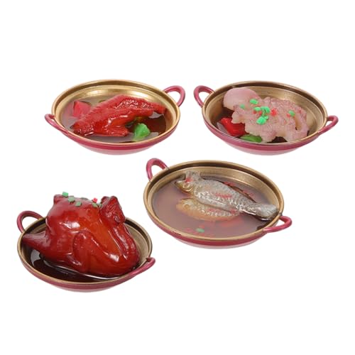 Abaodam 4 Stück Teiliges Chinesischer Resin-hotpot Modelle Detailreiche Miniaturküche Spielnahrung Langlebige Puppenhaus-Dekoration Geeignet für DIY Küchen-szenen und Rollenspiele Abaodam 4 Stück Teiliges Chinesischer Resin-hotpot Modelle Detailreiche Miniaturküche Spielnahrung Langlebige Puppenhaus-Dekoration Geeignet für DIY Küchen-szenen und Rollenspiele von Abaodam
