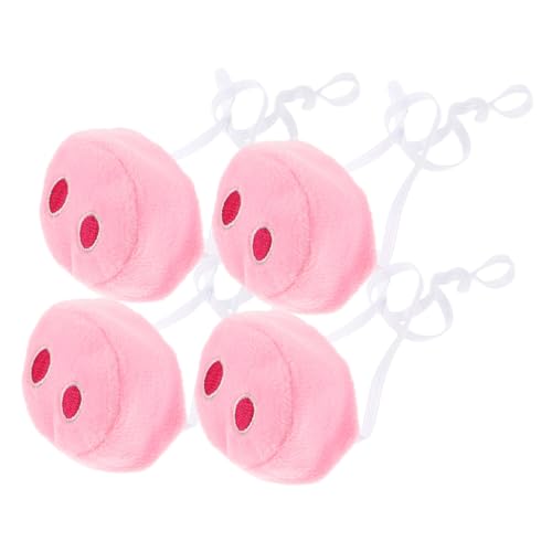 Abaodam 4 Stück Teiliges Cosplay Schweinsnase Niedliche Tiermaske mit Elastischem Band für Halloween Karneval Maskerade und Partys von Abaodam