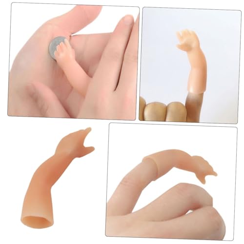 Abaodam 4 Stück Teiliges Fake Little Hands Requisiten aus Silikon Realistische Finger mit Natürlicher Farbe Stabile Verarbeitung für Bühnenauftritte und Streich von Abaodam