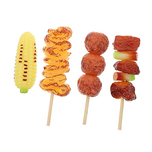 Abaodam 4 Stück Teiliges Grillspielzeug Simulierte BBQ Spielzeuge für Kreatives Rollenspiel und Frühe Lernförderung Ergänzung für Spielküche von Abaodam