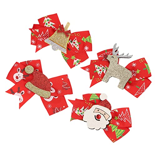 Abaodam 4 Stück Teiliges Haarspangen Weihnachts Haarschmuck Cartoon Schleife Rentier Geweih Niedlich Festlich Party Zubehör Abaodam 4 Stück Teiliges Haarspangen Weihnachts Haarschmuck Cartoon Schleife Rentier Geweih Niedlich Festlich Party Zubehör von Abaodam