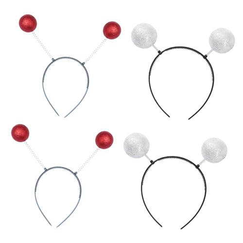 Abaodam 4 Stück Teiliges Halloween Stirnband mit Schaumstoffbällen Einzigartiges Kopfzierde Antennen Design Leichtes und Flexibles Kostüm Accessoire für Erwachsene und Passend für von Abaodam