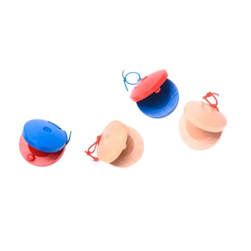 Abaodam 4 Stück Teiliges Holz Fingerkastagnetten Percussion Musikinstrumente für Musikalische Früherziehung mit Klarem Klang Sicherem Material Kindgerechter Geeignet für Jungen und Abaodam 4 Stück Teiliges Holz Fingerkastagnetten Percussion Musikinstrumente für Musikalische Früherziehung mit Klarem Klang Sicherem Material Kindgerechter Geeignet für Jungen und von Abaodam