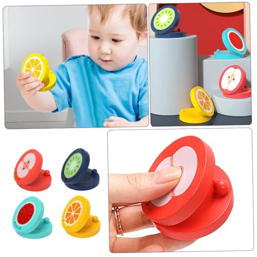 Abaodam 4 Stück Teiliges Holz Frucht Rhythmus Percussion Bunte Finger Castanets Pädagogisches Musikspielzeug Hörsinn und Kreativität Abaodam 4 Stück Teiliges Holz Frucht Rhythmus Percussion Bunte Finger Castanets Pädagogisches Musikspielzeug Hörsinn und Kreativität von Abaodam