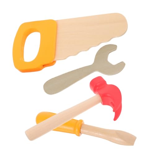 Abaodam 4 Stück Teiliges Holzwerkzeugset mit Hammer Säge Schraubendreher Robustes Kinderspielzeug für Pädagogisches Bauen und Simulation für Geburtstagsfeiern und Spielerisches Lernen Abaodam 4 Stück Teiliges Holzwerkzeugset mit Hammer Säge Schraubendreher Robustes Kinderspielzeug für Pädagogisches Bauen und Simulation für Geburtstagsfeiern und Spielerisches Lernen von Abaodam
