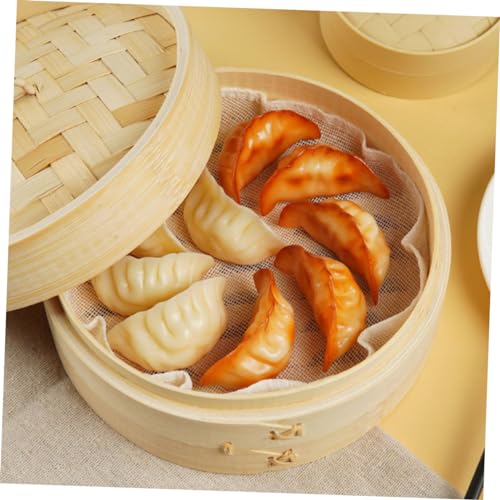 Abaodam 4 Stück Teiliges Künstliches Knödelmodell Realistische Plastik Dumplings Lebensnahe Küchen Dekoration Leichtes Food Display für Filmrequisiten Restaurants und Tischdeko Abaodam 4 Stück Teiliges Künstliches Knödelmodell Realistische Plastik Dumplings Lebensnahe Küchen Dekoration Leichtes Food Display für Filmrequisiten Restaurants und Tischdeko von Abaodam