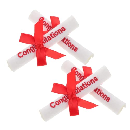 Abaodam 4 Stück Teiliges Mini Graduation Doll Accessoires für Abschlussfeier Dekorationen Kompakt Langlebig für Abschlusssträuße und Partygeschenke von Abaodam