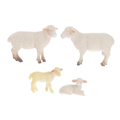 Abaodam 4 Stück Teiliges Mini Schaf Familie Modellspielzeug aus Langlebigem Realistische Bauernhof Tiere Figuren für Jungen Mädchen Pädagogisches Tiernachbildungsspielzeug und Abaodam 4 Stück Teiliges Mini Schaf Familie Modellspielzeug aus Langlebigem Realistische Bauernhof Tiere Figuren für Jungen Mädchen Pädagogisches Tiernachbildungsspielzeug und von Abaodam