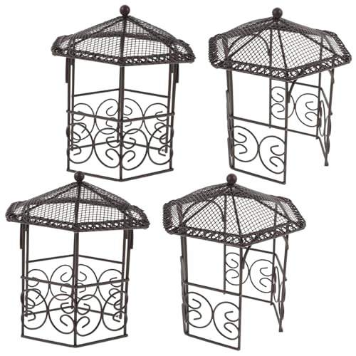 Abaodam 4 Stück Teiliges Miniatur Eisenpavillon Detaillierte Puppenhaus Garten Dekoration Kleines Pavillon Möbel für Miniatur Landschaft Geeignet für Puppenhaus und Feengarten Kompakte Abaodam 4 Stück Teiliges Miniatur Eisenpavillon Detaillierte Puppenhaus Garten Dekoration Kleines Pavillon Möbel für Miniatur Landschaft Geeignet für Puppenhaus und Feengarten Kompakte von Abaodam
