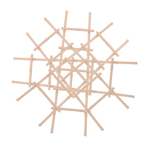 Abaodam 4 Stück Teiliges Miniatur Puppenhausleiter Handgefertigte Mini Holzleiter für Puppenhaus Möbel und DIY Landschaft Kompatibel für Kreative Spiel Dekorationsideen von Abaodam