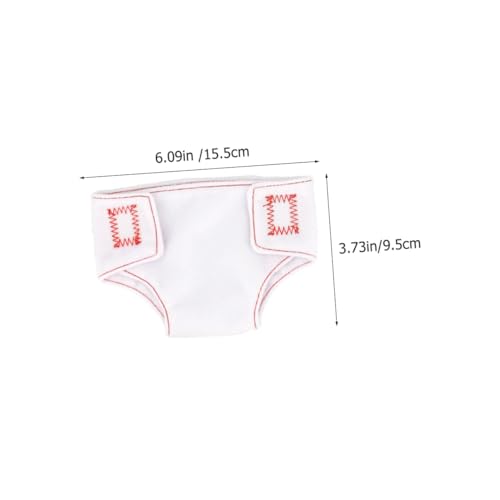 Abaodam 4 Stück Teiliges Puppen Unterhosen aus Handgefertigte Niedliche Puppen Panties in Grün Rot Orange und Blau Weiche Puppenkleidung Zubehör für Fantasievolles Ankleidespiel von Abaodam