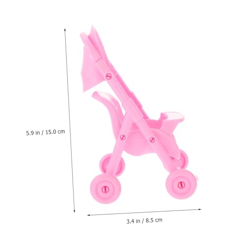 Abaodam 4 Stück Teiliges Puppenbuggy aus Robustem Abs Kunststoff Realistische Mini babystroller für Rollenspiele Kreatives Kinderzubehör für Fantasievolles und Fotoshootings Rosa Design Abaodam 4 Stück Teiliges Puppenbuggy aus Robustem Abs Kunststoff Realistische Mini babystroller für Rollenspiele Kreatives Kinderzubehör für Fantasievolles und Fotoshootings Rosa Design von Abaodam