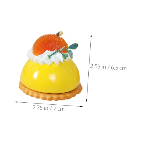 Abaodam 4 Stück Teiliges Realistische Kuchenmodelle Kühlschrankmagnete Farbenfrohe Künstliche Dessertdekorationen für Zuhause Büro Hochzeit Fotorequisiten und Schaufensterdekoration von Abaodam