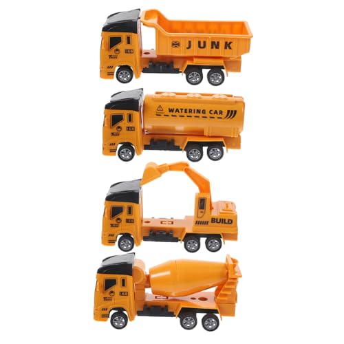 Abaodam 4 Stück Teiliges Spielzeugauto Friktionsbetriebenes Aufziehauto Realistische BAU LKW Modelle Buntes Pull Back Fahrzeug Sicher und Langlebig für Ab Jahren Abaodam 4 Stück Teiliges Spielzeugauto Friktionsbetriebenes Aufziehauto Realistische BAU LKW Modelle Buntes Pull Back Fahrzeug Sicher und Langlebig für Ab Jahren von Abaodam
