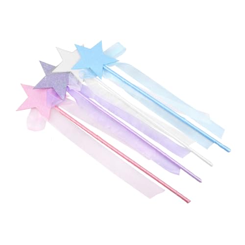 Abaodam 4 Stück Teiliges Sternförmige Feenstäbe in Violett Blau Weiß Leichte Party Favor Zauberstäbe für Cosplay Tanz Geburtstag Halloween und Festival Dekoration Abaodam 4 Stück Teiliges Sternförmige Feenstäbe in Violett Blau Weiß Leichte Party Favor Zauberstäbe für Cosplay Tanz Geburtstag Halloween und Festival Dekoration von Abaodam
