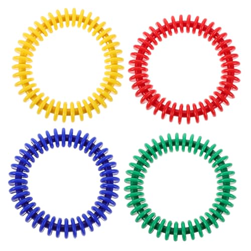 Abaodam 4 Stück Teiliges Tauchringset aus Weichem Ungiftigem Kunststoff und Langlebig Bunte Schwimmringe für Spielerisches Unterwassertraining und Sommerpool-Spiele von Abaodam