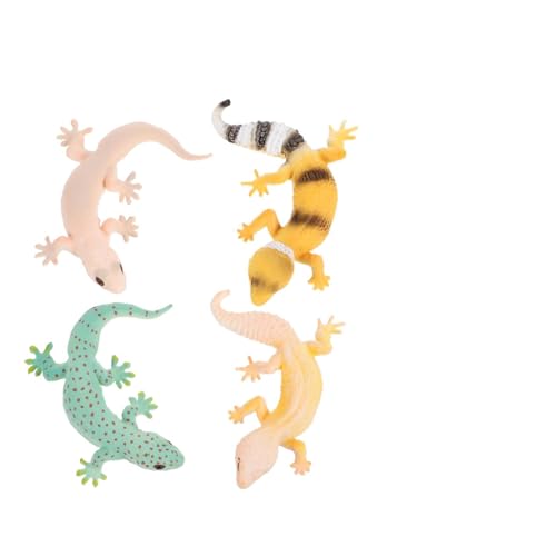 Abaodam 4 Stück Tiermodell für kinderspielzeug miniaturen Figuren детские игрушки miniaturfiguren Toy Set lebensechtes Gecko- Simulations-Gecko-Figuren Plastik Abaodam 4 Stück Tiermodell für kinderspielzeug miniaturen Figuren детские игрушки miniaturfiguren Toy Set lebensechtes Gecko- Simulations-Gecko-Figuren Plastik von Abaodam