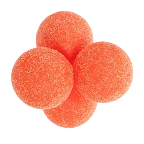 Abaodam 4 Stück Tischfußball Ersatzbälle Mini Tischkicker Bälle Robustem für Tischfußballspiele und Freizeitgestaltung Orangefarbene Balls für Intensives Gameplay von Abaodam
