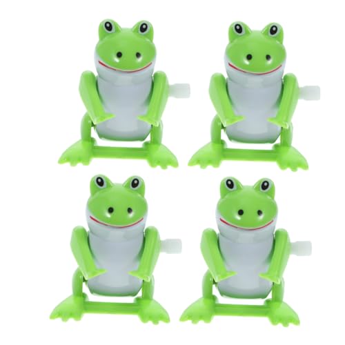 Abaodam 4 Stück Uhrwerk-Frosch- aufwinden Froschparty -Dekorationen Kleiner Frosch Massenspielzeug süßes Froschzeug kleine Spielsachen Plastik Green Abaodam 4 Stück Uhrwerk-Frosch- aufwinden Froschparty -Dekorationen Kleiner Frosch Massenspielzeug süßes Froschzeug kleine Spielsachen Plastik Green von Abaodam