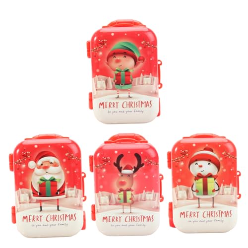 Abaodam 4 Stücke Jungen Und Mädchen Trolley Dekorative Weihnachten Spielzeug Für Kinder Mini Koffer Spielzeug Abaodam 4 Stücke Jungen Und Mädchen Trolley Dekorative Weihnachten Spielzeug Für Kinder Mini Koffer Spielzeug von Abaodam