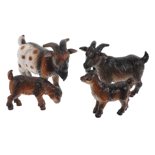 Abaodam 4 Stück Ziegenmodell Ziegenset Tiermodelle für Puppenstube Tiere Ziegen Deko für Nutztiere Bauernhofspielzeug Ziegenspielzeug PVC Coffee Abaodam 4 Stück Ziegenmodell Ziegenset Tiermodelle für Puppenstube Tiere Ziegen Deko für Nutztiere Bauernhofspielzeug Ziegenspielzeug PVC Coffee von Abaodam