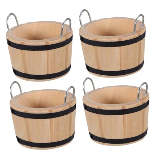 Abaodam 4 Stück Zubehör für Puppenhäuser Holz holzeimer Puppenhaus Dekoration Holz Eimer Mini-Puppenhaus-Zubehör Miniatur-Puppenhauszubehör kleines Holzfass Minifass Metall Abaodam 4 Stück Zubehör für Puppenhäuser Holz holzeimer Puppenhaus Dekoration Holz Eimer Mini-Puppenhaus-Zubehör Miniatur-Puppenhauszubehör kleines Holzfass Minifass Metall von Abaodam