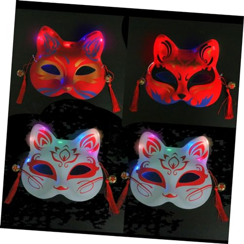 Abaodam 4 Stück leuchtende Maske Halloween-Anziehrequisite dekorative Masken halloween kleidung halloween costumes katzenmaske Halloween-Maskerade-Masken Halloween-Party-Masken Plastik Abaodam 4 Stück leuchtende Maske Halloween-Anziehrequisite dekorative Masken halloween kleidung halloween costumes katzenmaske Halloween-Maskerade-Masken Halloween-Party-Masken Plastik von Abaodam