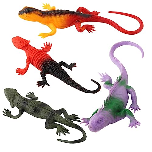 Abaodam 4 Stücke Chamäleon-Modell für kinderspielzeug sankastenspielsachen Wildtiermodelle Dschungeltierfiguren Simulation von Tierspielzeug Anole Plastik von Abaodam