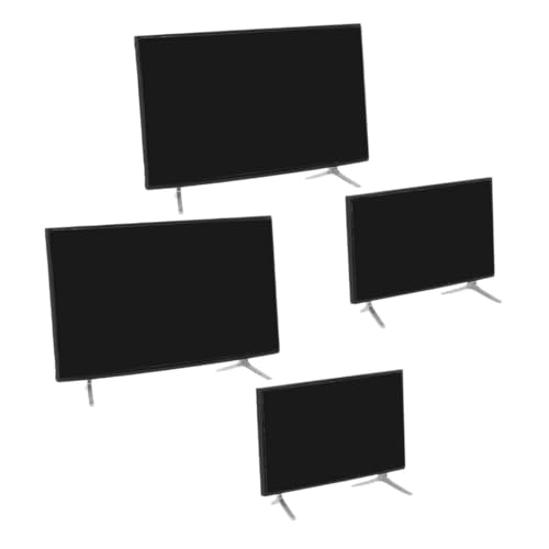 Abaodam 4 Stücke Realistisch Gestaltete Puppenhaus-möbel mit Stabilem Standfuß Vielseitig für Puppenhaus-deko Fotorequisiten Detailreiche Mini Tv Modelle von Abaodam