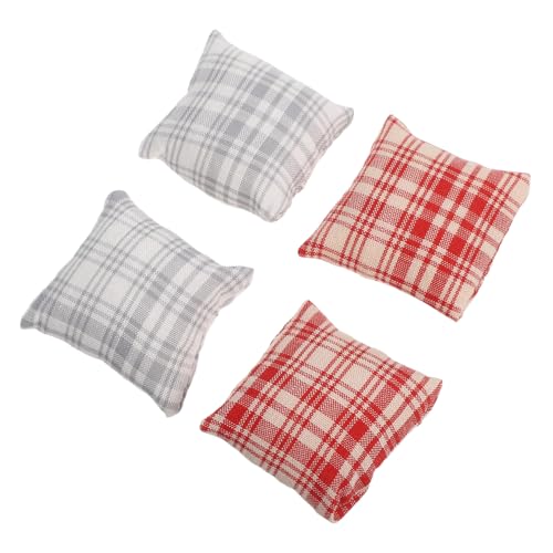 Abaodam 4 Stücke Teiliges Miniatur Puppenhaus Kissen aus Hautfreundlichem Plüsch und Baumwolle Kleine Dekorative Sofakissen für Puppenmöbel Vielseitig Einsetzbar für Puppenhaus Abaodam 4 Stücke Teiliges Miniatur Puppenhaus Kissen aus Hautfreundlichem Plüsch und Baumwolle Kleine Dekorative Sofakissen für Puppenmöbel Vielseitig Einsetzbar für Puppenhaus von Abaodam