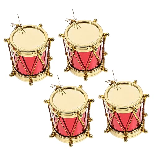 Abaodam 4 Teilige Instrumente Kleine Häuser Kleines Musikspielzeug Puppenspielzeug Für Draußen Kleines Spielzeughaus Mini Simulation Jazz Trommel Kleines von Abaodam