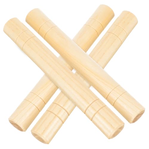 Abaodam Rhythmusstäbe Aus Holz Für Kinder – Musikalisches Lernspielzeug 4-teiliges Set Perfekt Für Kinder Die Musik Lernen von Abaodam