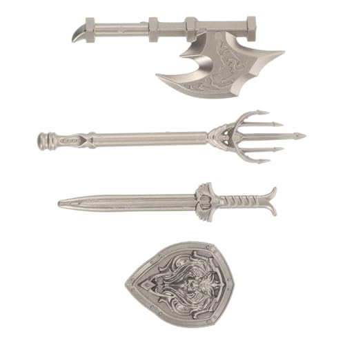 Abaodam 4-teiliges Miniatur-Set, kompatible Bausteine, Zubehör für Jungen, inklusive Axt und Fordent, kreative Spielzeitverbesserungen, einzigartiges Schwert-Kostüm Abaodam 4-teiliges Miniatur-Set, kompatible Bausteine, Zubehör für Jungen, inklusive Axt und Fordent, kreative Spielzeitverbesserungen, einzigartiges Schwert-Kostüm von Abaodam